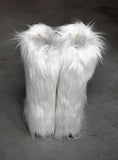 1177 Fur Platform Sole Long Boots (5cm)