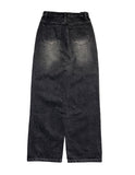 Lewis black blue washed wide pants