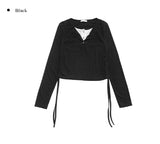 Ugi Color Layered Shirring T-shirt