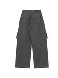 Pocket pintuck wide pants