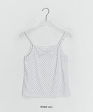 Nahisi Dot Shirring Sleeveless