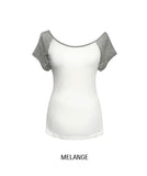 Bunny Raglan One-Shoulder Short Sleeve