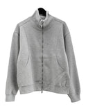Curved Rivet Two-Way Hooded Zip-Up