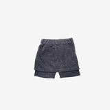 On-Fee Layered Eyelet Biker Pants
