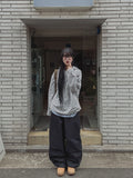 Raon Dart Non-Fade Balloon Denim Pants