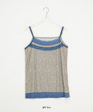 Diez Lace Flower Layered Sleeveless