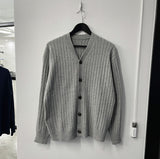 Cashmere ribbed cardigan