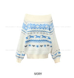 Snow Nordic Off-Shoulder Knit