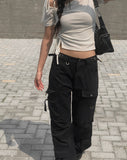 D-ring Cargo Pocket Bootcut Pants