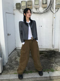 PUFF SHIRRING CROP JK