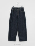 Tentin Adjust Raw Denim Wide Pants