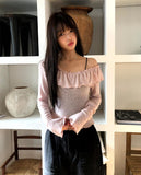 Laha Frill Off-Shoulder T-Shirt