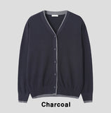 Mino color matching layered cardigan