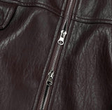 Lokia Crop Leather Jacket