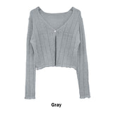 harmon crop knit cardigan