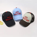 Weather String Mesh Ball Cap