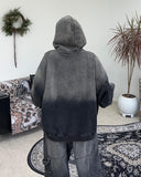 Hollen denim washed over hoodie