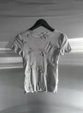 Blume Flower Embroidered Short Sleeve T-shirt