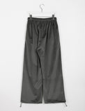 [BAONHAUS] Silmon velvet banding wide pants