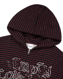 EMPTY STRIPE ZIP UP HOODIE