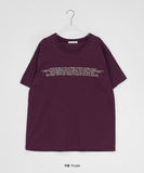 Sayano Lettering Over Fit Color Short Sleeve Tee