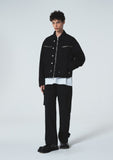 HEM BUTTON UTILITY CARGO NYLON PANTS