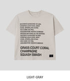 Slog lettering printing short sleeve