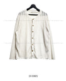 Into summer see-through linen cardigan