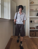 Verse Pintuck Bermuda Patch Work Pants