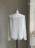 Moen frill lace blouse