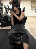 Pigment Silver Charcoal Bermuda Training Pants