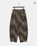 Dahi Leopard Print Balloon Over Fit Long Pants