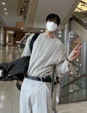 Side pintuck cotton pants