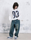 93 V-Neck Mesh Jersey Long Sleeve