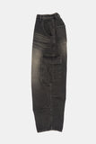 Kilcar half banding cargo denim pants