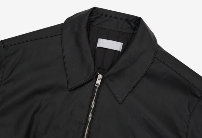 【MODERNIF】Constan String Leather Jacket modernif (モダンイフ) - コンスタンストリングレザージャケット