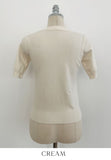 Today Round Basic Short Sleeve Knit