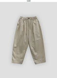 Unisex basic cotton tapered pants