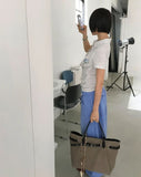 DRAPE LAYERED COLLAR TEE