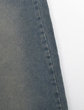 Copen cutting denim long skirt