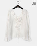 Ponto Dot Frill Blouse