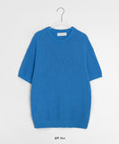 [unisex] Horton Summer Boucle Round Short Sleeve Knit