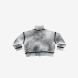 (Unisex) Toppin Spray Knit Zip-Up