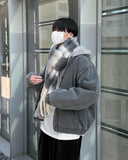 Wool pattern muffler