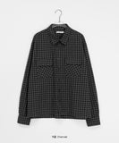 [unisex] Moeki two-pocket check shirt