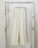 Splet Two Pin Tuck Wide Slacks