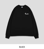 Fran vintage lettering over long sleeves