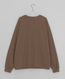 [Unisex] Fubin Peach Fuzz Stripe Over Long Sleeve Tee