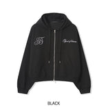 Ove Lettering Semi-Crop Hood Zip-Up
