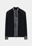 ROUGH WASHED HIGH NECK ZIP-UP CARDIGAN